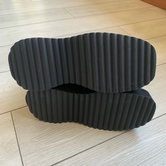 MM6 Maison Martin Margiela Buckled Leather Wedge Boots 40 / US 9.5 - Picture 6 of 7